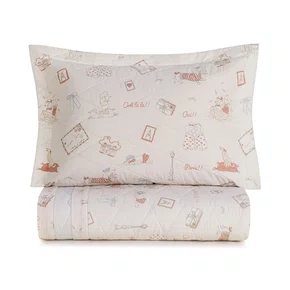 Jogo de Colcha Solteiro Jolie 200 fios Karsten 1,80x2,60