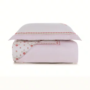 Jogo de Colcha Solteiro Le Collone 300 Fios Trussardi Estampado 200cm x 280cm