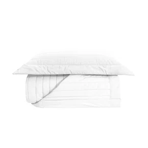 Jogo De Colcha Solteiro Monteleone 200 Fios Trussardi Branco 1,80 x 2,60 m