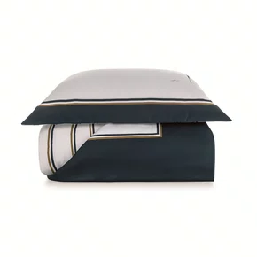 Jogo de Colcha Solteiro Veleiro 300 Fios Trussardi Estampado 200cm x 280cm