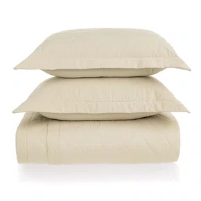 Jogo de Colcha Super King Bossa 300 Fios Egípcio Karsten Pérola