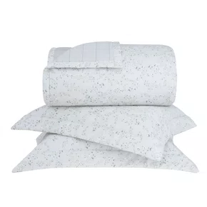 Jogo De Colcha Super King Botões De Lírio 270 Fios Buddemeyer 2,90 x 2,50 m