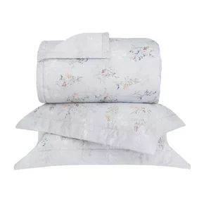 Jogo De Colcha Super King Jardim Botânico 270 Fios Buddemeyer 2,90 x 2,50 m