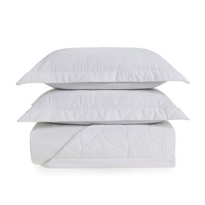 Jogo De Colcha Super King Piaceri 300 Fios Trussardi Branco 2,90 x 2,50 m