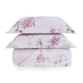 Jogo De Colcha Super King Wisteria 200 Fios Trussardi 2,90 x 2,50 m