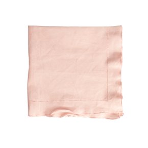 Jogo de Guardanapos 04 Peças Linho Água Viva Flor de Lis Rosa