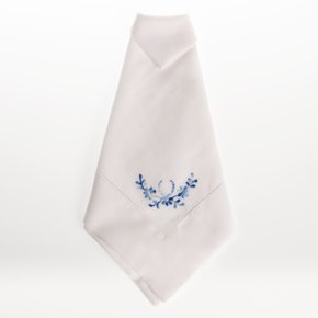 Jogo de Guardanapos 06 Peças Linho Royal Flor de Lis