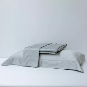 Jogo De Lençol Queen Cordonê 300 Fios Artelassê Cinza Brita