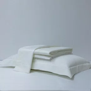 Jogo De Lençol Queen Noronha Linho 400 Fios Artelassê Branco