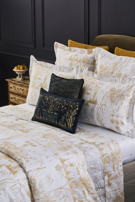 Jogo de Lençol Queen Royal 300 Fios Yves Delorme Paris x Versailles