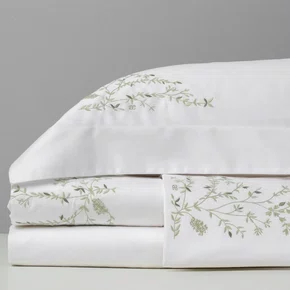 Jogo de Lençol Queen Raffinato 400 Fios Artelassê Verde Alecrim