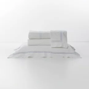 Jogo De Lençol Queen Square Linho Artelassê Branco