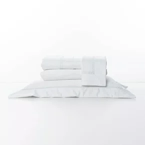 Jogo De Lençol Queen Trellis 1000 Fios Artelassê Branco