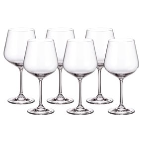 Jogo de Taças para Burgundy 06 Peças em Cristal Ecológico Full Fit 600 ml