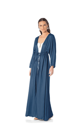 Kaftan G Adriatico Viscose Trussardi Azul 76cm x 1,45m