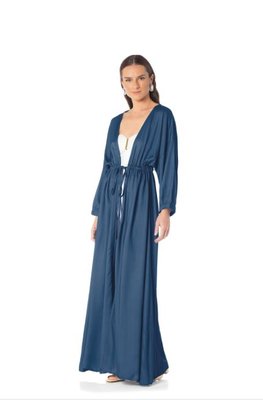 Kaftan M Adriatico Viscose Trussardi Azul 71cm x 1,40m