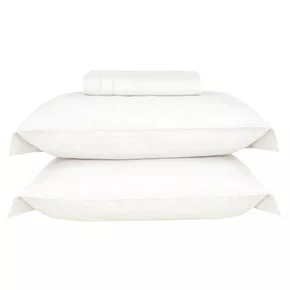 Kit 03 Peças Capa para Edredom Dallas II 600 Fios Buddemeyer Luxus Cinza Chiffon 260cm x 240cm