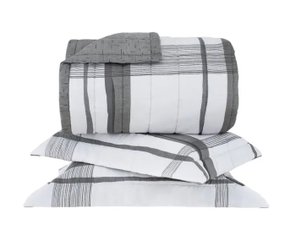 Kit 03 Peças Colcha Super King Vision Sato 270 Fios Buddemeyer