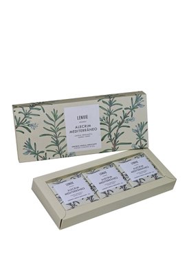 Kit 03 Sabonetes Em Barra Alecrim Mediterrâneo Lenvie