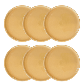 Kit 06 Pratos Rasos Germer Ambar 26cm