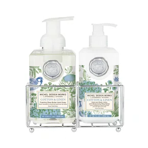 Kit 2 Peças Hidratante e Sabonete em Espuma Cotton & Linen Michel Design Works