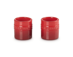 Kit 2 Suportes para Velas em Cerâmica Le Creuset Vermelho