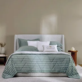 Jogo de Cama 8 Peças Queen Saggiano 300 Fios Trussardi