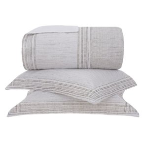 Kit Colcha Queen Linho Menton Buddemeyer Luxus Estampado