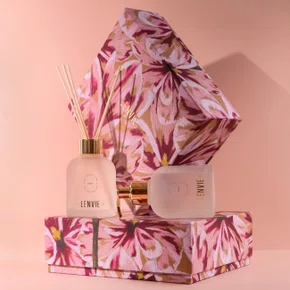 Kit Difusor de Perfume e Sabonete Líquido Lenvie Magnólia Pacífica 150 ml
