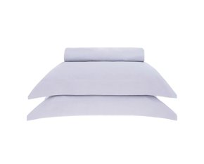 Kit 03 Peças Duvet Super King 500 Fios Egípcio Cairo II Buddemeyer Luxus Cinza Polar