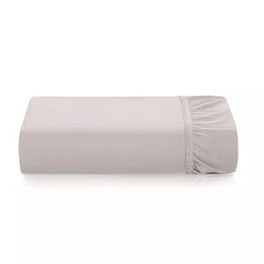 Lençol Com Elástico Casal Bossa 300 Fios Karsten Prata 1,40 x 1,90 m