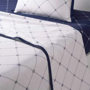 Lençol de Cima Queen Encre 300 Fios Yves Delorme Paris 2,40 x 2,95 m