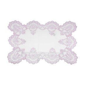 Lugar Americano em Tecido Bordado Manu Fisch Off White