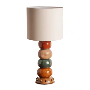 Luminária Arizona com Cúpula em Sarja Crua