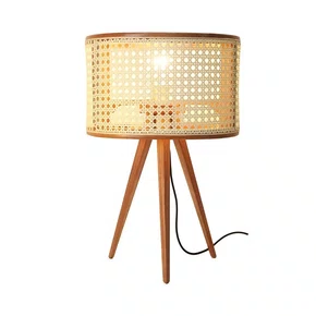 Luminaria De Mesa Zen Nova Home Madeira Jequitiba