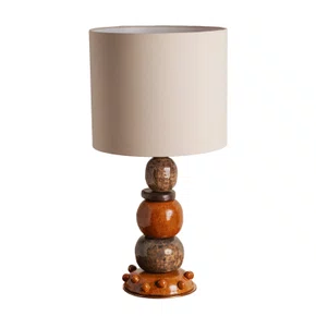 Luminária Phoenix com Cúpula em Sarja Crua