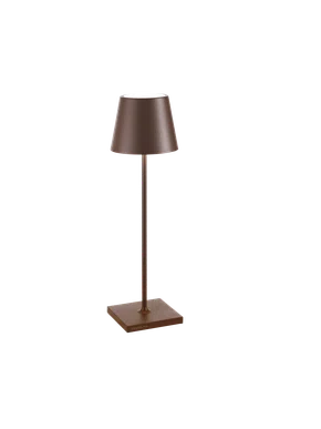 Luminária Recarregável Poldina Pro Zafferano Itália Corten