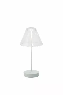 Luminária Recarregável Swap Pro com Cupula de Vidro Zafferano Itália Branca