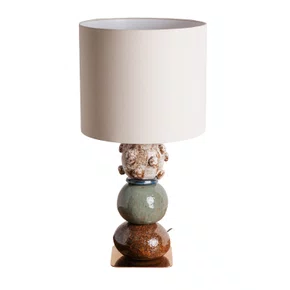 Luminária Sedona com Cúpula em Sarja Crua