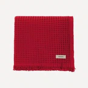 Manta Denver Algodão 1,50 x 2,00m Vermelho Karsten