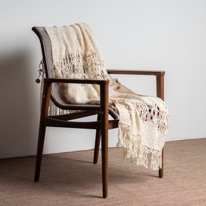 Manta Hortênsia Pia Laus Couro Caramelo 0,80 x 1,60 m