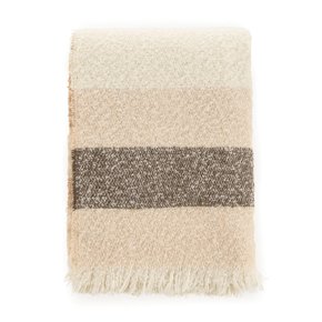 Manta Lira Tricot Karsten Café Creme 1,20 x 1,75 m