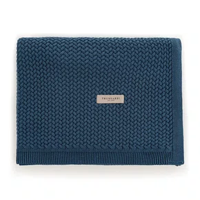 Manta Lorenzo Tricot Infantil Trussardi Azure 1,25 x 1,50 m