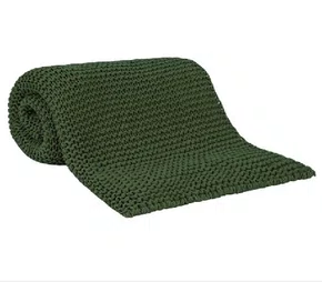 Manta Tricot Piemonte Buddemeyer Luxus Verde Floresta 1,30 x 1,70 m