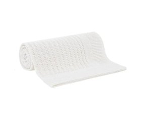 Manta Tricot Taylor Buddemeyer Marfim 1,25 x 1,50 cm