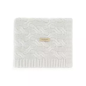 Manta Vittoria Tricot Trussardi Off White 1,25 x 1,50 m