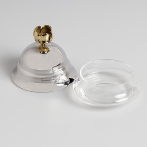 Manteigueira Flor Orfevrerie Royale