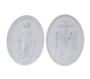 Medalha Dupla N.Senhora Das Graças sem Suporte Vigore Art Decor 15cm