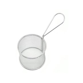 Mini Cesto Para Servir Redondo Haüskraft Ricaelle Prata 17cm