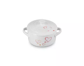 Mini Cocotte Mon Coeur Le Creuset Branco 250 ml